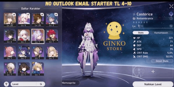 Gambar Product Asian Starter || Castorice And Random SSR TL 4-10