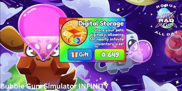 Gambar Product Digital Storage - Bubble Gum Simulator Infinity