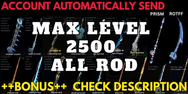 Gambar Product Account Fisch level MAX+ 2nd SECOND SEA + BONUS