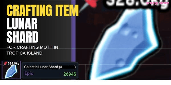 Gambar Product Lunar Shard Crafting Item For Moth | Dig It RBL