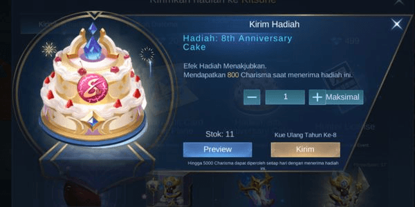 Gambar Product 8th Anniversary Cake
