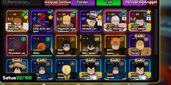 Gambar Product AKUN ANIME VANGUARD SUPER GG + BLUE LOCK RIVALS 3 SLOT STYLE + TOO MANY GAME HAVE PASS