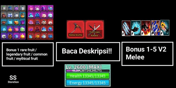 Gambar Product AKUN LEVEL MAX - BLOX FRUIT