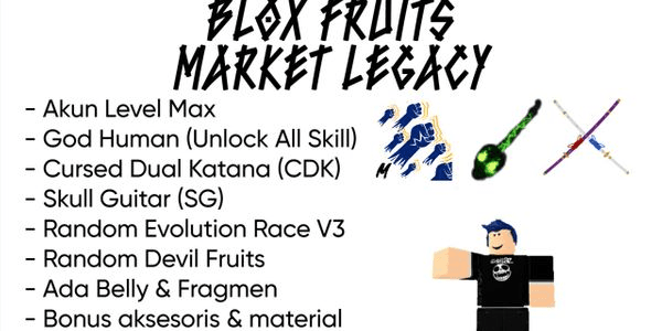 Gambar Product Level Max + God Human + Cursed Dual Katana + Skull Guitar + Random Evolution Race V3
