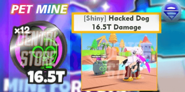 Gambar Product [Shiny] Hacked Dog Bonus++ |Dental Store| Pet Mine
