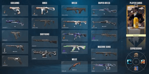 Gambar Product AKUN VALORANT EVORI DREAMWINGS VANDAL, BATTLEPASS, SILVER LEVEL 50