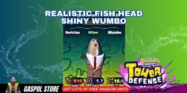 Gambar Product Realistic Fish Head (Shiny Wumbo)