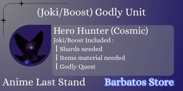 Gambar Product Anime Last Stand Godly Unit Boost Garou┃Fast Response and Delivery┃100% Safe┃