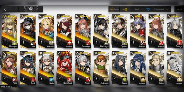 Gambar Product AK GLOBAL STARTER 5 LIMITED ASH, MARCILLE, MUELSYSE, DUSK, PEPE, SARIA, EXUSIAI, WEEDY, PASSENGER, NARANTUYA