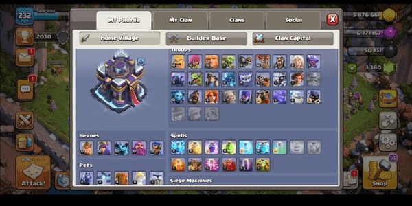 Gambar Product Town Hall Level 15 Archer Queen Level 82 and Barbarian King Level 77 3/4 max