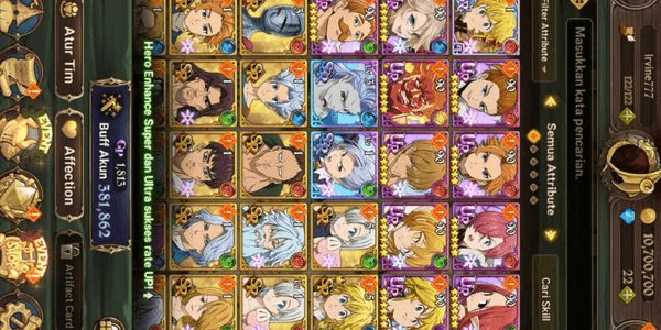 Gambar Product Cheap Seven Deadly Sins Account Part. 04