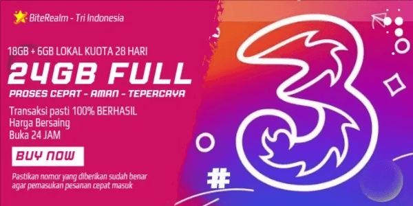 Kuota Happy 18 GB (30 Hari)