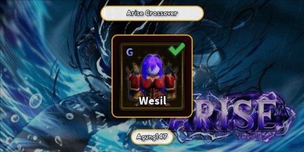 Gambar Product Akun Wesil G - Arise Crossover