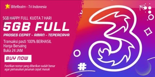 Gambar Product Kuota Happy 5 GB (7 Hari)