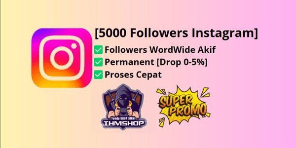 Gambar Product 5000 Followers Instagram Mixed Quality