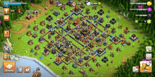 Gambar Product Town Hall 17 Near Max / Hero GG / Ready for War