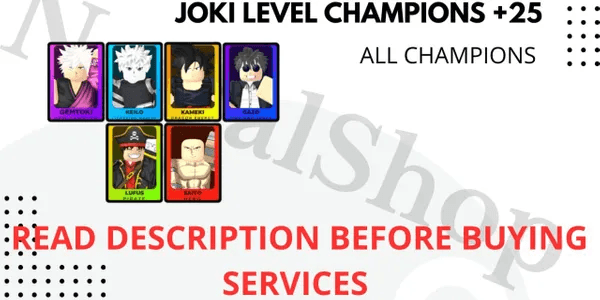 Joki/Jockey/Service Level [+25] All Champions | Death Ball | RBL