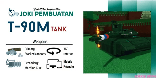T-90M Tank Build (Build Creation Service) PVP Builds | Build A Boat For Treasure RBL