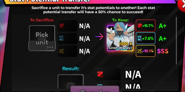Gambar Product Shiny Siren (Harpy) SSS Range Stats | Anime Adventures
