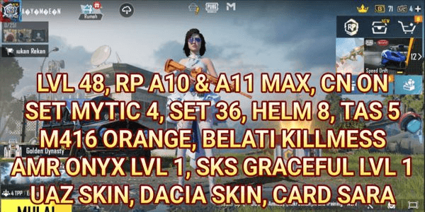 Gambar Product M416 PUBG MOBILE ACCOUNT SKIN