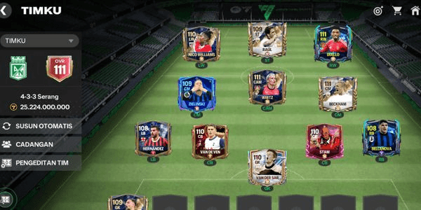 Gambar Product Akun EA Sports FC Mobile || OVR 111