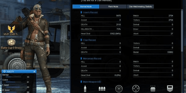 Gambar Product BINTANG 1 INVENTORY SUPER SULTAN 480+/600 QCQR 250 DAY FULL TITLE POINT 4-8 MILLION KD 72% HS 94% WEAPONS, CHARACTERS, HV, MEGAHP VERY MANY DATPOL