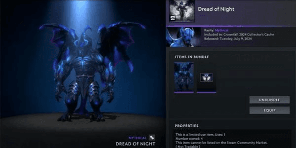 Gambar Product Dread of Night (Night Stalker Set) Collector Cache 2024 Crownfall