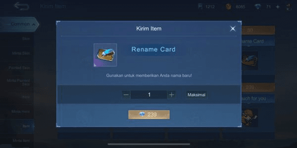 Gambar Product Rename Card