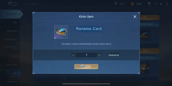 Rename Card