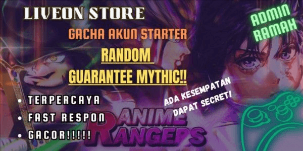 Gambar Product Anime Rangers X - Gacha Account Guarantee Mythic (DATPOL)