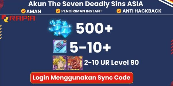 Gambar Product Akun Timbunan Starter Seven Deadly Sins: Grand Cross (Server Global)