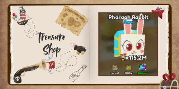 Gambar Product Gym Star Simulator | Rainbow Pharaoh Rabbit (x115.2M Muscle Growth)