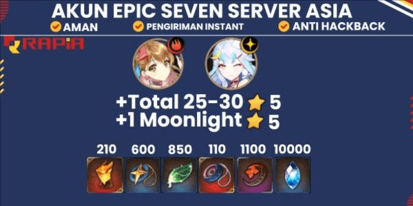 Gambar Product Epic Seven Account Ready to Gacha - GGWP Package
