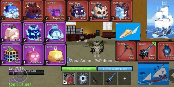 Gambar Product Akun Blox Fruit - Race Draco Full gear (Level Max)