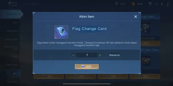 Flag Change Card