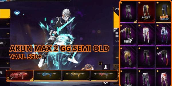 Gambar Product AKUN SEMI OLD MAX 2 GG | GARENA | FREE FIRE