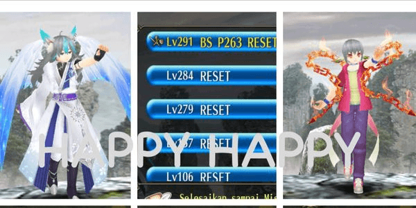 Gambar Product AKUN 6 SLOT CHAR FULL RESET EQUIPMENT KATANA +S WITH AVA COLLAB LIMITED EDITION PP21% MP18% AIL13%