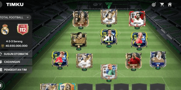 Gambar Product Akun ovr 112 full pemain Legend