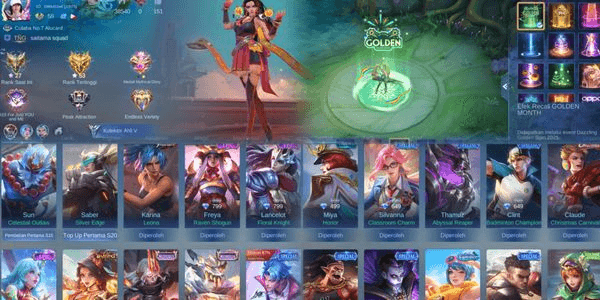 Gambar Product Cheap Account Skin 129 Hero 97 Emblem Allmax 4Epic Lancelot, Freya, Esme, Carmila, 2Myth Clint, Special Lots EX GLORY