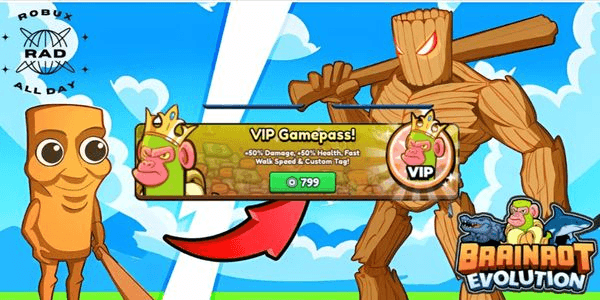 Gambar Product VIP Gamepass - Brainrot Evolution