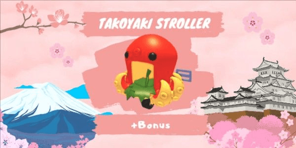 Gambar Product Takoyaki Stroller Cherry Blossom Festival (2025) + Bonus