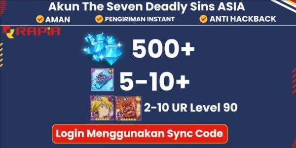 Gambar Product Akun Timbunan Starter Seven Deadly Sins: Grand Cross (Server Asia)