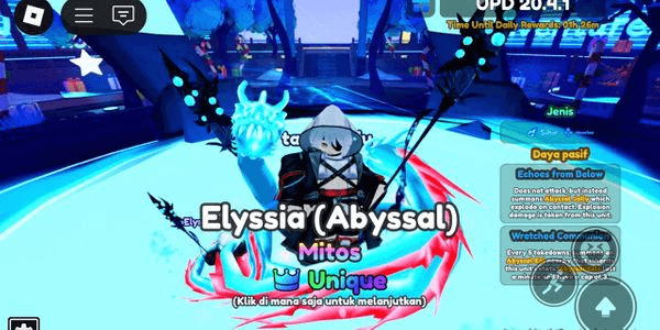 Gambar Product Unique Elyssia Abyssal Evo (Starter Account) Meta Unit - Anime Adventures