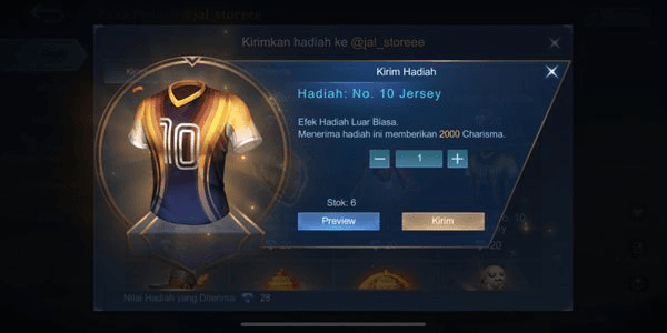 Gambar Product No.10 Jersey