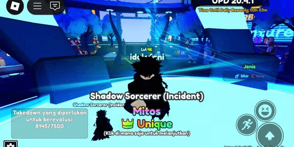 Gambar Product Unique Shadow Sorcerer Megumi Unevo ( Starter account AA ) Meta unit - Anime Adventures
