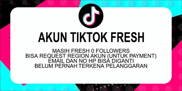 Gambar Product AKUN TIKTOK SHOWCASE ON