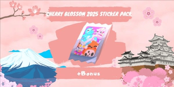 Gambar Product Cherry Blossom 2025 Sticker Pack + Bonus