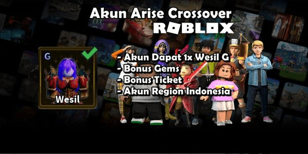 Gambar Product Starter Account Arise Crossover 1x Shadow Rank G Region Indonesia