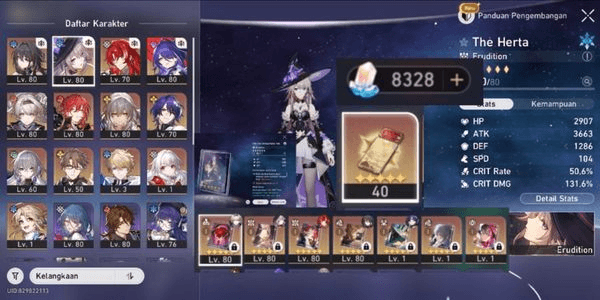 Gambar Product THE HERTA E1 LC LVL 2 RUAN MEI E1 SIGN HIMEKO SIGN FIREFLY ARGENTI WELT ACHERON DLL AKUN TIMBUNAN RATE ON