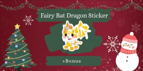 Gambar Product Fairy Bat Dragon Sticker (Legendary) + Bonus